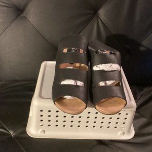 Leather Sandals (wide width) (Brand new - never worn)